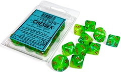 Chessex - Gemini Plasma Green-Teal/Orange Luminary 10D10 - CHX26270